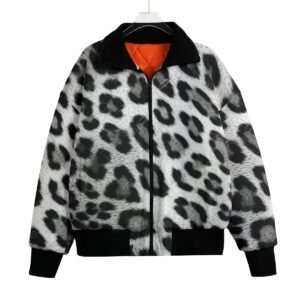 All-Over Print Unisex Knitted Fleece Lapel Outwear