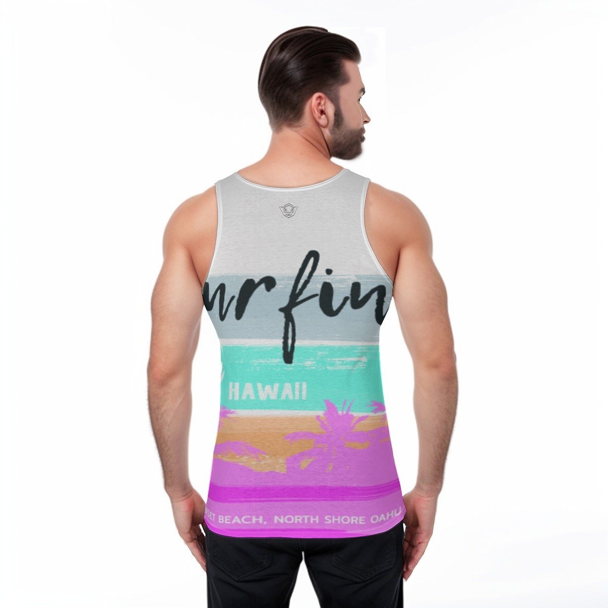 All-Over Print Men's Sports Vest - Image 4