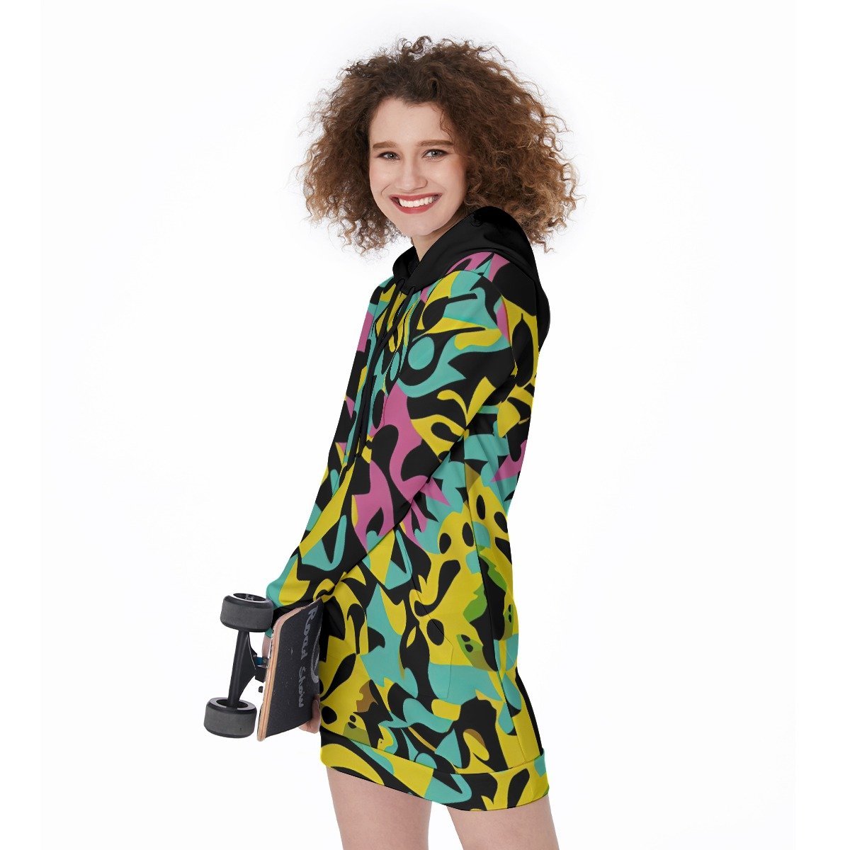 All-Over Print Women's Long Hoodie - Image 3