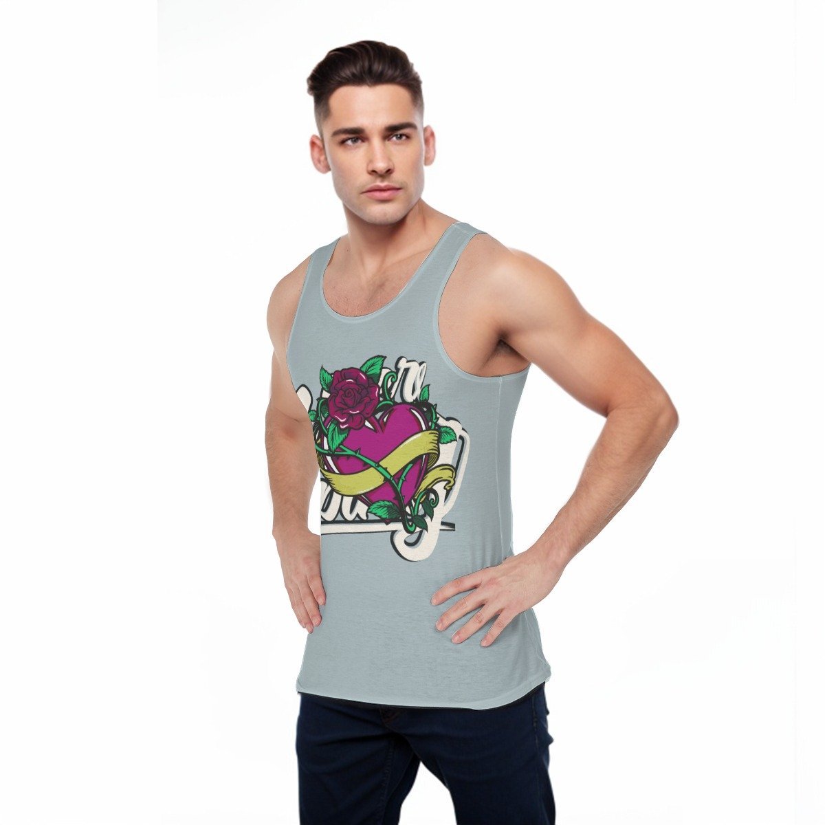 All-Over Print Men's Sports Vest - Image 3