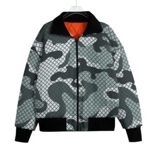 All-Over Print Unisex Knitted Fleece Lapel Outwear