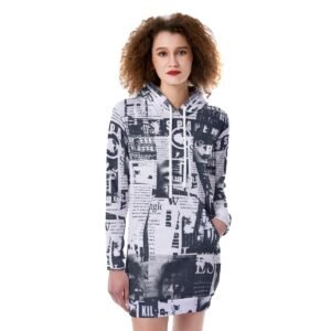 All-Over Print Women's Heavy Fleece Long Hoodie