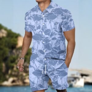 All-Over Print Men's Summer Shirt Set